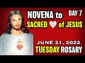 NOVENA to the SACRED HEART of JESUS Day 7 - TODAY HOLY ROSARY: TUESDAY, JUNE 21, 2022