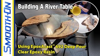 Deep Pour Epoxy Demo: Using New Smooth-On EpoxAcast™ 692 Deep Pour to Make an Epoxy Table
New from Smooth-On, EpoxAcast™ 692 Deep Pour is a deep pour epoxy, able to be cast up to 2 thick at a time. In this video we demonstrate how to make a round live edge epoxy table using our new deep pour system.
To attain a 2 casting, we recommend a fan-cooled pouring method. Inexpensive box fans are placed near the curing epoxy to circulate air across the surface of the casting. This assists in cooling the material, allowing for thicker castings. Using a fan-cooled pouring method, EpoxAcast™ 692 Deep Pour has a maximum casting thickness of 2” (5.08 cm). Material should be poured at an ambient temperature of 70°F/21°C.
EpoxAcast 692 - https://www.smooth-on.com/products/epoxacast-692-deep-pour/
Adult Supervision Required
Keep Out Of Reach Of Children
Make It Now! with Smooth-On
https://www.smooth-on.com
https://www.facebook.com/SmoothOn
https://twitter.com/SmoothOn
https://www.instagram.com/SmoothOn Deep Pour Epoxy Demo: Using New Smooth-On EpoxAcast™ 692 Deep Pour to Make an Epoxy Table