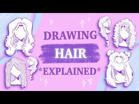 How To Draw Hair ~ Tutorial 🌱☁️✨