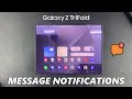 How To Enable Text Message Notifications On Samsung Galaxy Z TriFold