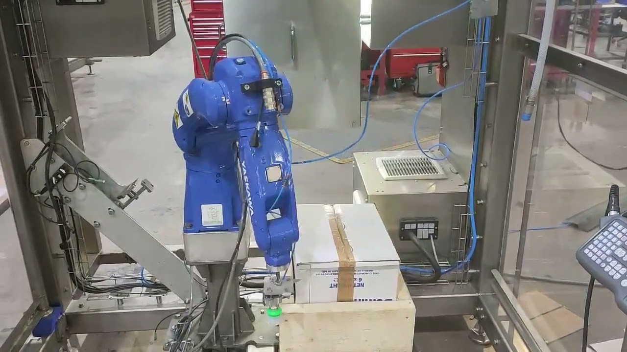 6 axis robot opening box