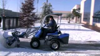 Rotary broom for snow and leaves / Spazzatrice neve-foglie / Schnee-Laub Kehrmaschine