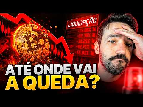 BITCOIN COLAPSANDO? 1,7 BILHÃO DE DÓLARES LIQUIDADOS EM 24H -   ATÉ ONDE O BTC PODE CAIR?