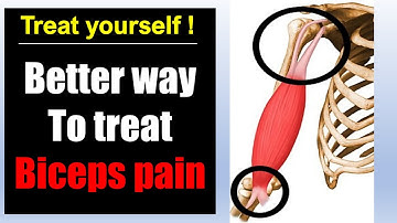 Biceps tendonitis rehab exercises treatment: Stop friction massage and stretches