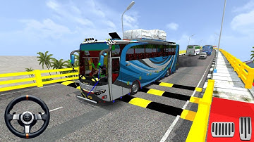 Kerala Traffic Mod For Bussid Gameplay | Speed Breaker Road Drive 🥳 | Bus Simulator Indonesia Game 