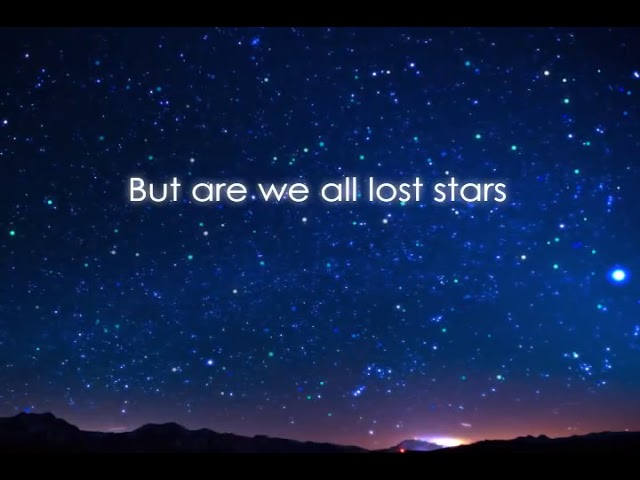 Adam Levine   Lost Stars  Lyric Video class=