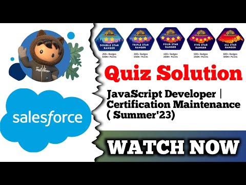 JavaScript Developer I Certification Maintenance (Summer '23) | Salesforce | Challenge 1