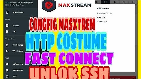 CONFIG KUOTA MAXSTREAM TELKOMSEL +HTTP COSTUME MASXTREM FAST CONNECT