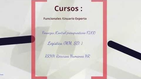 Cursos SAP