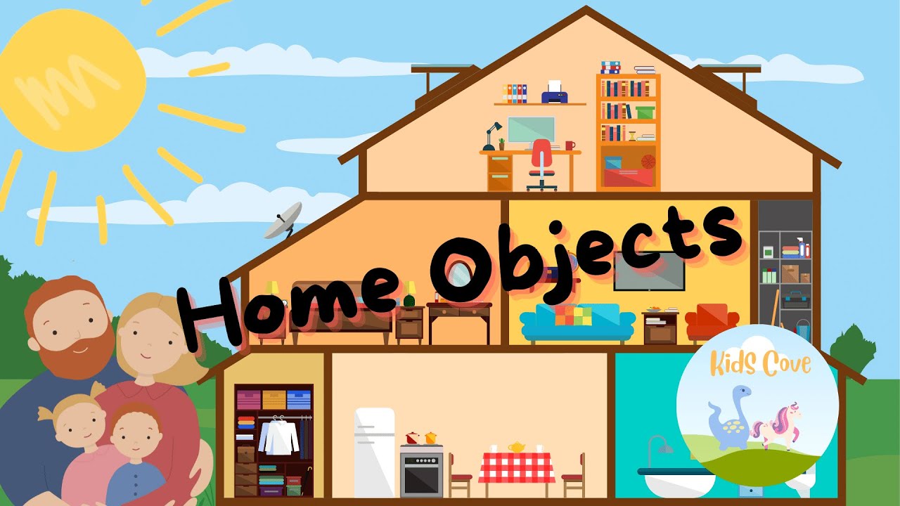 Objects of a House  English lessons, Learning english for kids