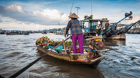 Chợ nổi Cái Răng, một trong mười chợ ấn tượng nhất thế giới