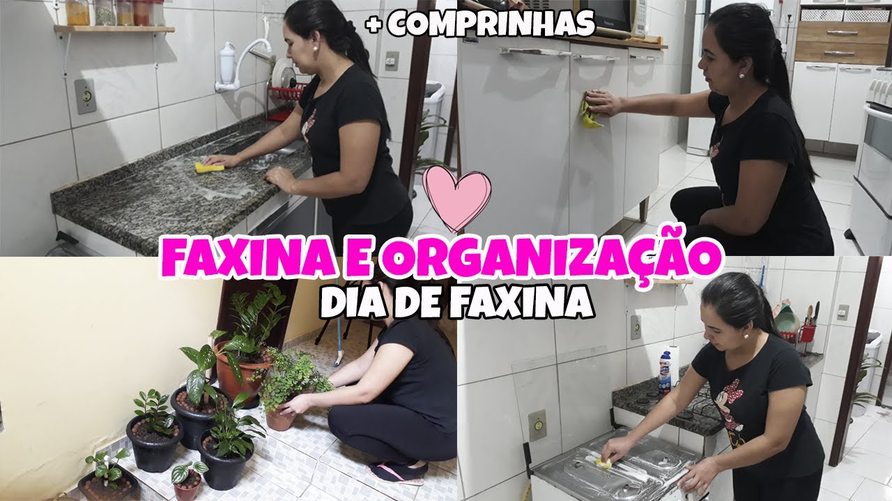 FAXINA E ORGANIZAÇÃO - DIA DE FAXINA DETALHADA COMPLETA NA COZINHA ...
