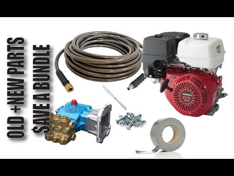 Assemble your own pressure washer from random parts - YouTube