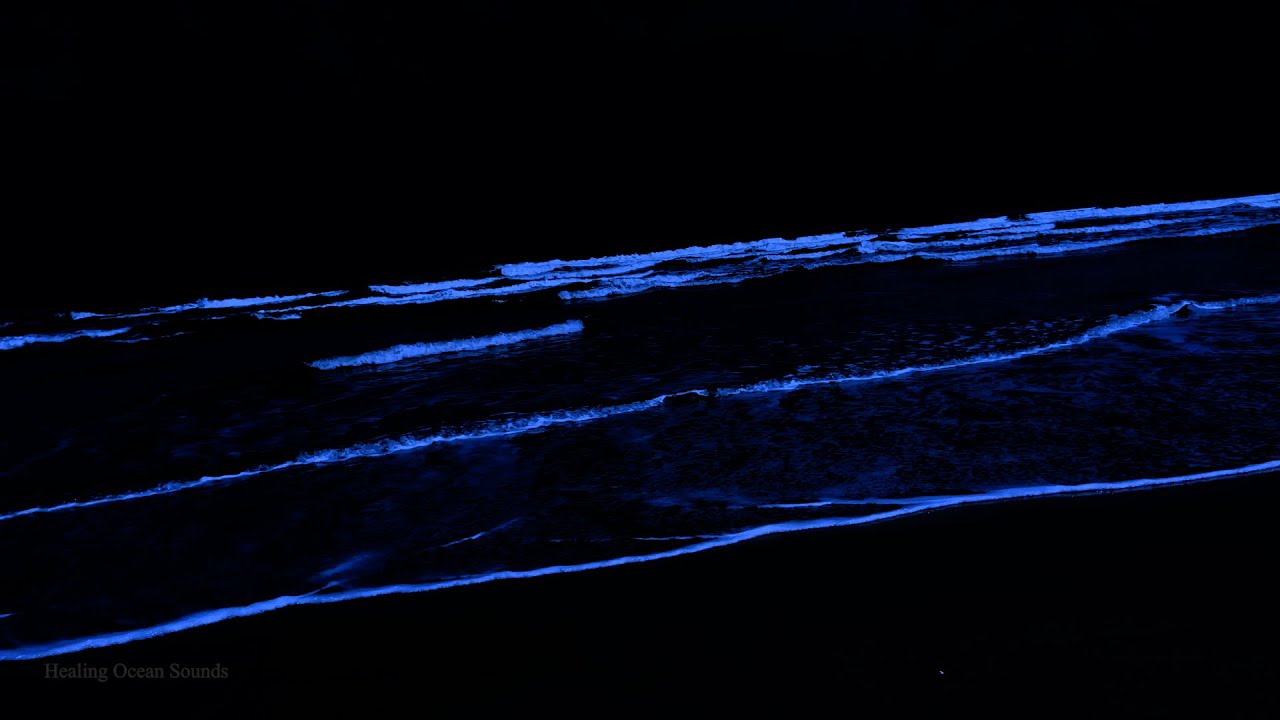 Goodbye Strain to Fall Asleep Quickly with Big Waves & Ocean Sounds on a Dark all Night