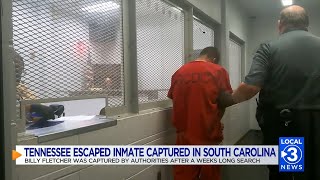 Tennessee escaped inmate captured in South Carolina