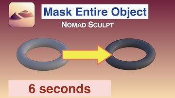How to Mask Entire Object with Mask Tool | 7 second tip | Nomad Sculpt