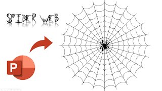 Spider web | PowerPoint Tutorial Presentation. Slide. Aesthetic. Spiderman. Template