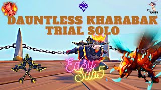 Dauntless Kharabak Trials - Solo Easy Sub 5 - Chain Blades
