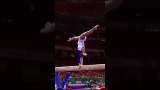 How does she roll like that  #gymnast #olympics #ncaa #gym #calisthenics #fail #sports #fails #d1
