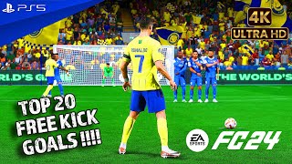 EA FC 24 | TOP 20 FREE KICK GOALS #2 | PS5 4K