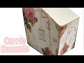 DECOUPAGE / STENCIL / RECICLANDO REVISTERO VINTAGE