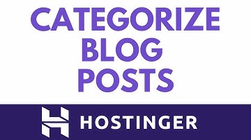 Organize Your Blog: Add Categories In Hostinger Website Builder