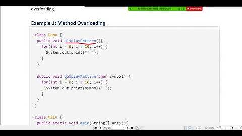 OOP WK 13 Video 4 Types of polymorphism