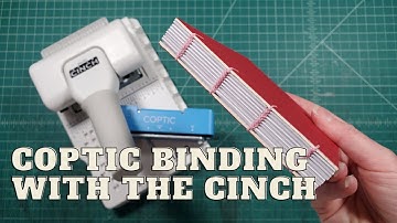 Coptic Binding with the Cinch Machine // Testing out the coptic cartridge with the multi-cinch tool