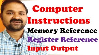 Computer Instructions||Memory Reference||Register Reference||Input Output||Computer Organization