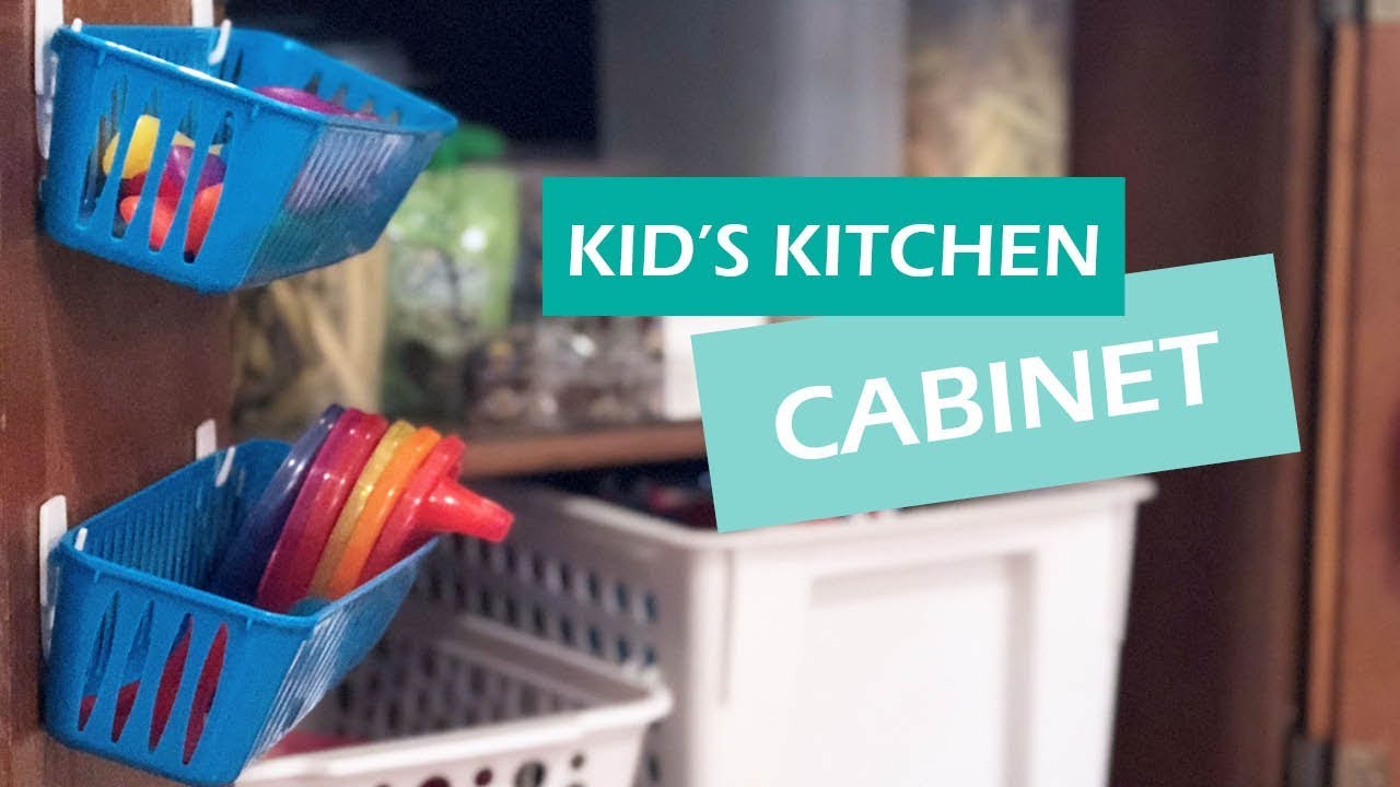 How to Create a Kids Cabinet in the Kitchen - YouTube