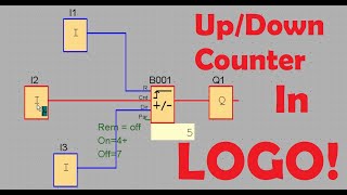 Siemens PLC -Up-Down Counter in LOGO! (Siemens smart relay) screenshot 4