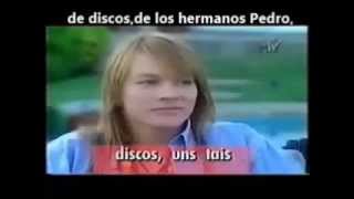 Axl Rose - Entrevista completa MTV 1990.SUBTITULADA ES.