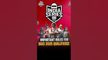 BGIS 2025 Qualifiers: Must know Rules! 🫡