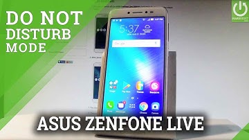 Do Not Disturb Mode in ASUS ZenFone Live - Andorid Silent Mode