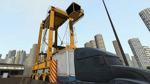 Straddle Carrier Training Simulator | CM Labs Simulations