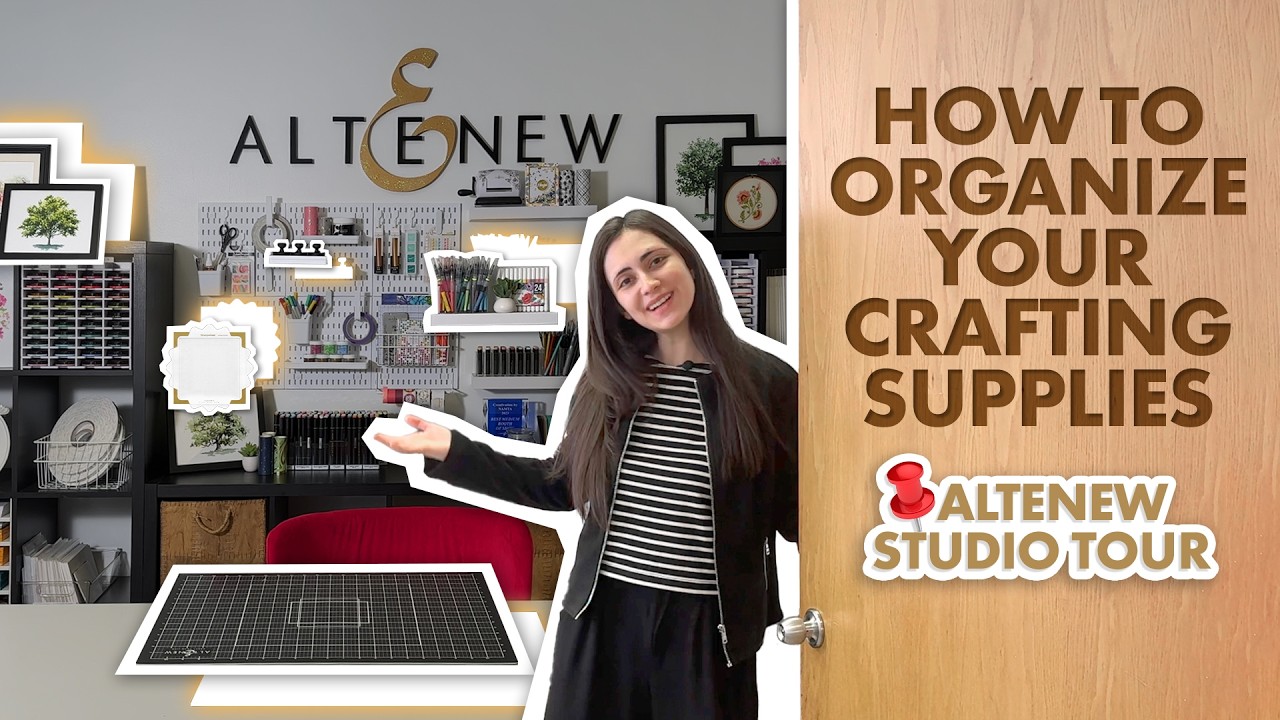 How to ORGANIZE Your Crafting Supplies: Altenew Studio Tour