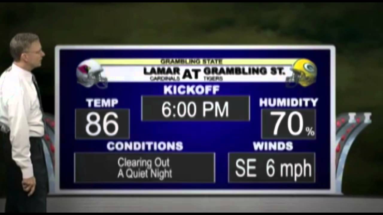 WEATHER LAMAR VS GRAMBLING YouTube
