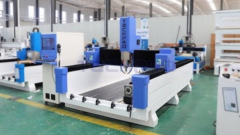TechPro® ATC stone engraving cnc router with rotary device machine working video
