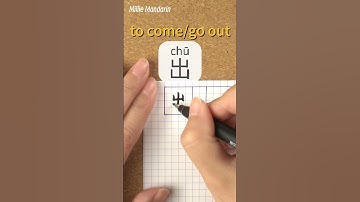 Chu: TO GO OUT⎮Calligraphy⎮Handwriting⎮Hanzi⎮Learn Chinese Character⎮Write and Read Chinese
