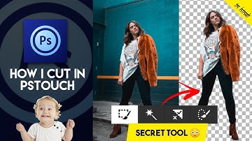how i remove background in pstouch in hindi /pstouch tutorial by visualsofsom