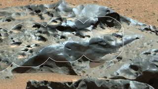 Strange Black Rock on Mars | Curiosity Rover Image