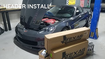 C6 Z06 Texas Speed Headers Install