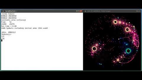 PDP-10 "Bubble Universe" running on ITS.