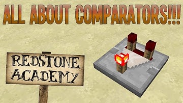 Redstone Academy - #2: ALL ABOUT COMPARATORS!!!