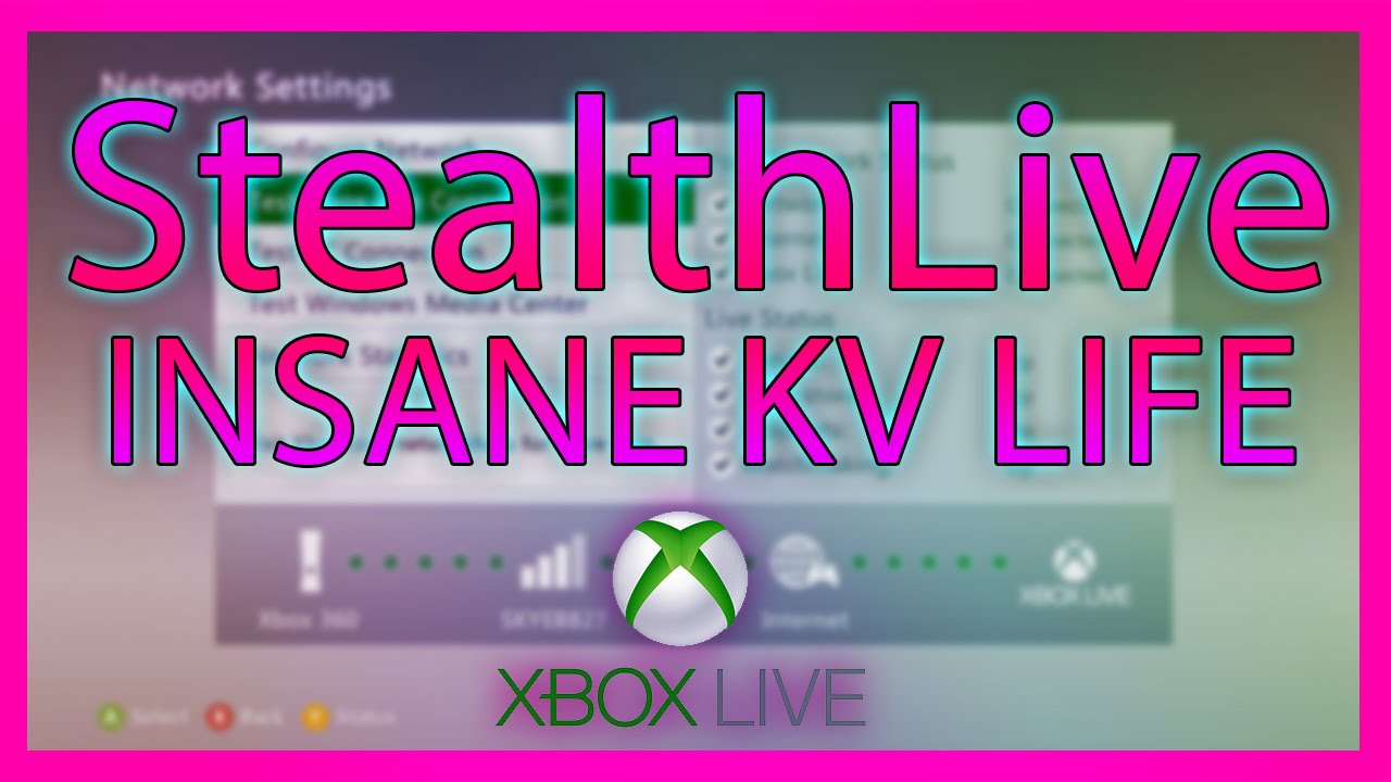 StealthLive Xbox 360 Stealth Server 1 MONTH + KV LIFE ADVERTISED