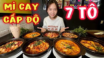 Bé My 35Kg Lần Đầu Thử Thách Ăn 7 Tô Mì Cay Cấp Độ Nhận Thưởng 2Triệu Đồng Và Cái Kết Hú Hồn