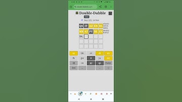 Wordle with paired-up letters! (Double-dabble puzzle for 14 Nov 24)