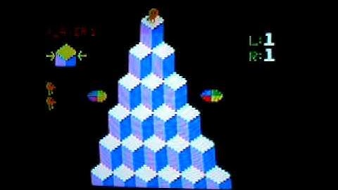 Q-bert and Pac-man Intellivision (Retro) Gameplay