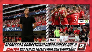 🦅 As 5 coisas que Roger Schmidt tem de fazer para o Benfica ser campeão! 🦅