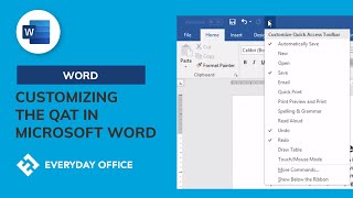 Customizing the Quick Access Toolbar with Essential Microsoft Word Tools